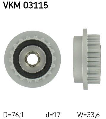 Polia do alternador SKF ref. VKM 03115